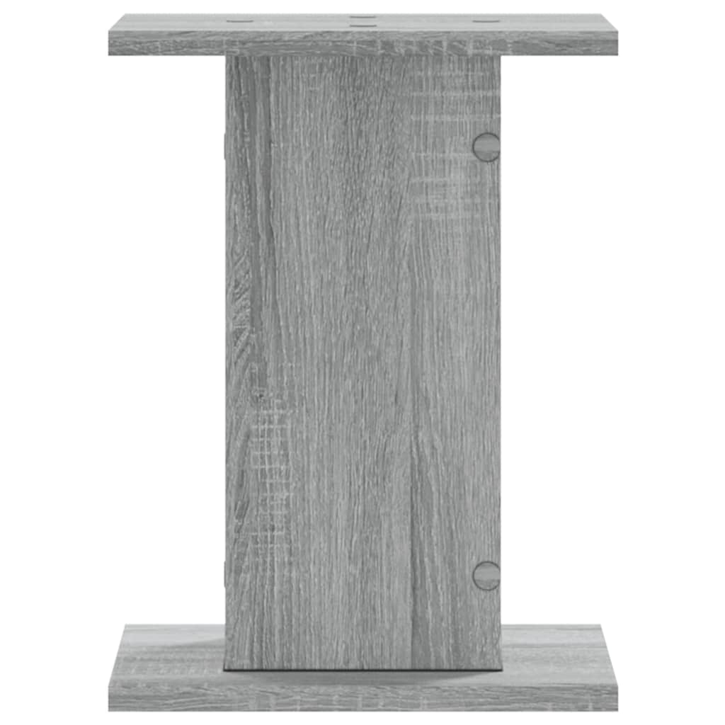 vidaXL Lautsprecherständer 2 Stk. Grau Sonoma 30x30x40cm Holzwerkstoff