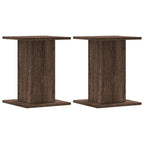 vidaXL Lautsprecherständer 2 Stk. Braun Eichen-Optik 30x30x40 cm