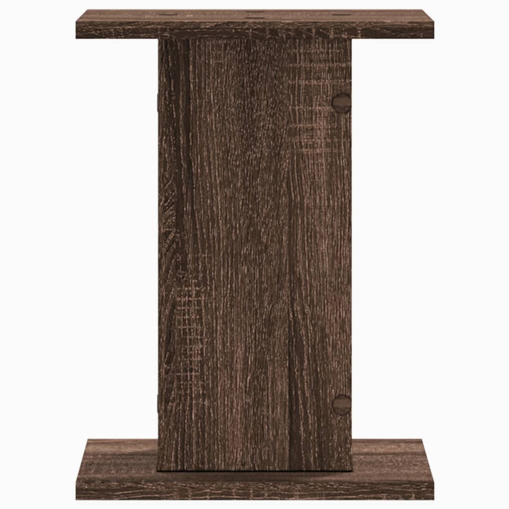 vidaXL Lautsprecherständer 2 Stk. Braun Eichen-Optik 30x30x40 cm