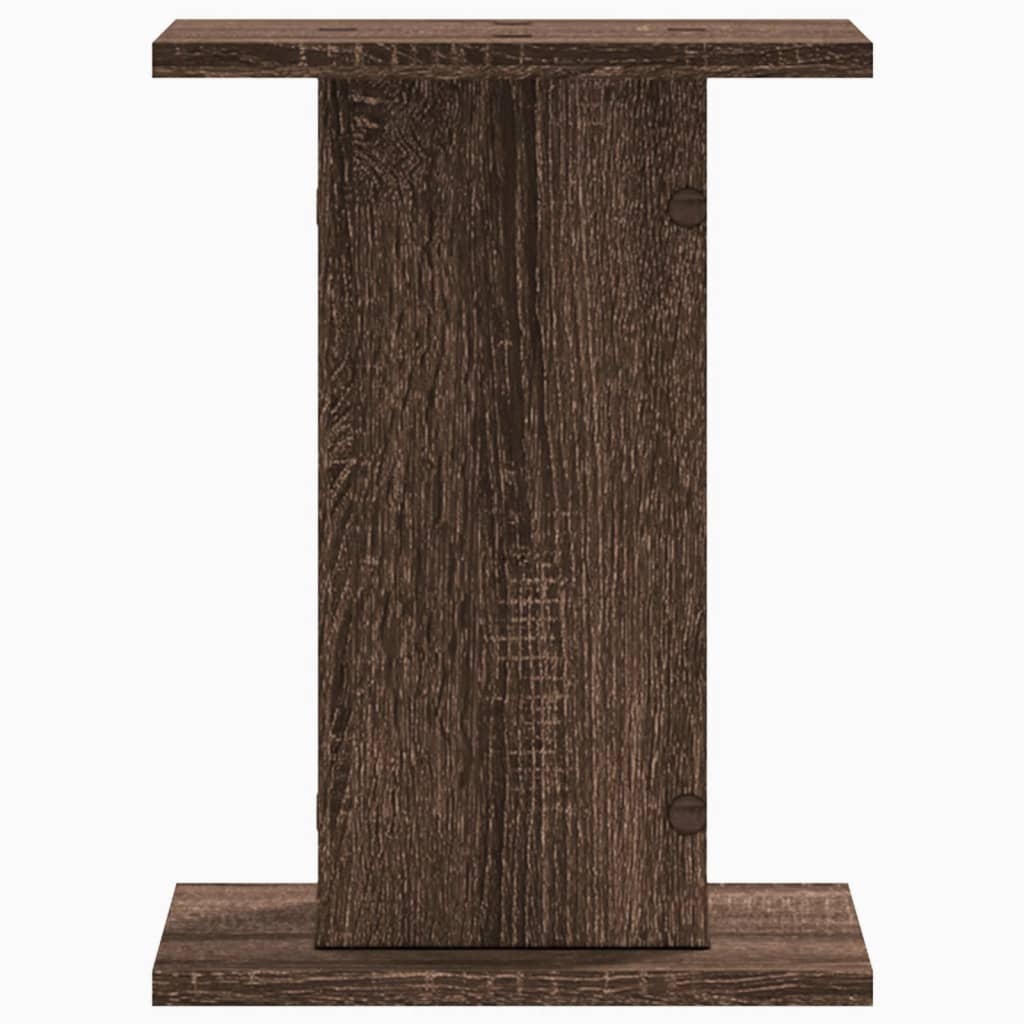 vidaXL Lautsprecherständer 2 Stk. Braun Eichen-Optik 30x30x40 cm