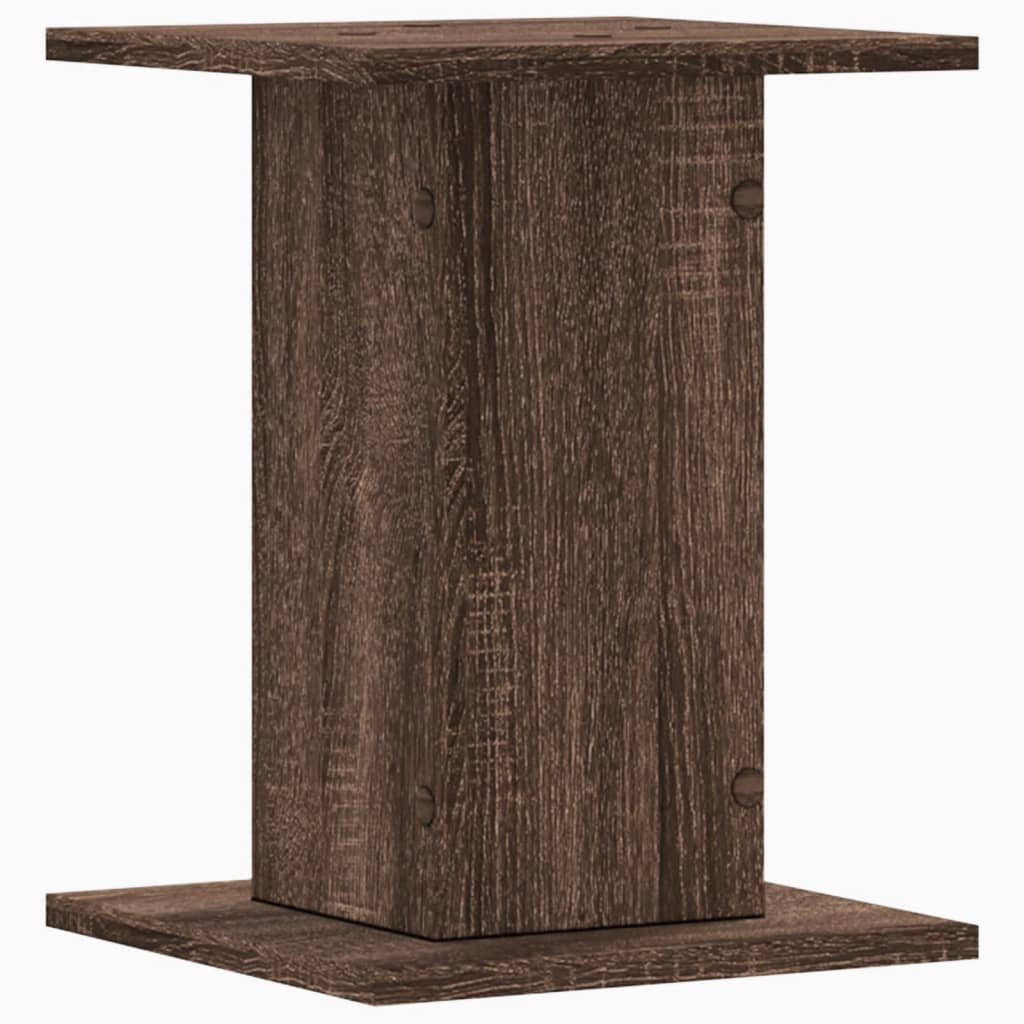 vidaXL Lautsprecherständer 2 Stk. Braun Eichen-Optik 30x30x40 cm