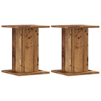 vidaXL Lautsprecherständer 2 Stk. Altholz-Optik 30x30x40 cm