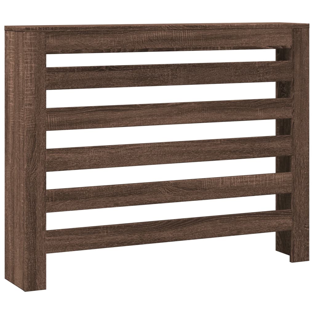 vidaXL Heizkörperverkleidung Braun Eiche 104x20x82 cm Holzwerkstoff