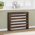 vidaXL Heizkörperverkleidung Braun Eiche 104x20x82 cm Holzwerkstoff