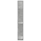 vidaXL Bücherregal 5 Böden Betongrau 80,5x23,5x162,5 cm Holzwerkstoff