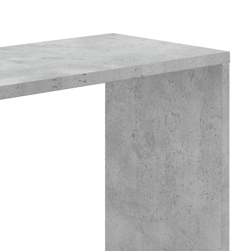 vidaXL Bücherregal 5 Böden Betongrau 80,5x23,5x162,5 cm Holzwerkstoff