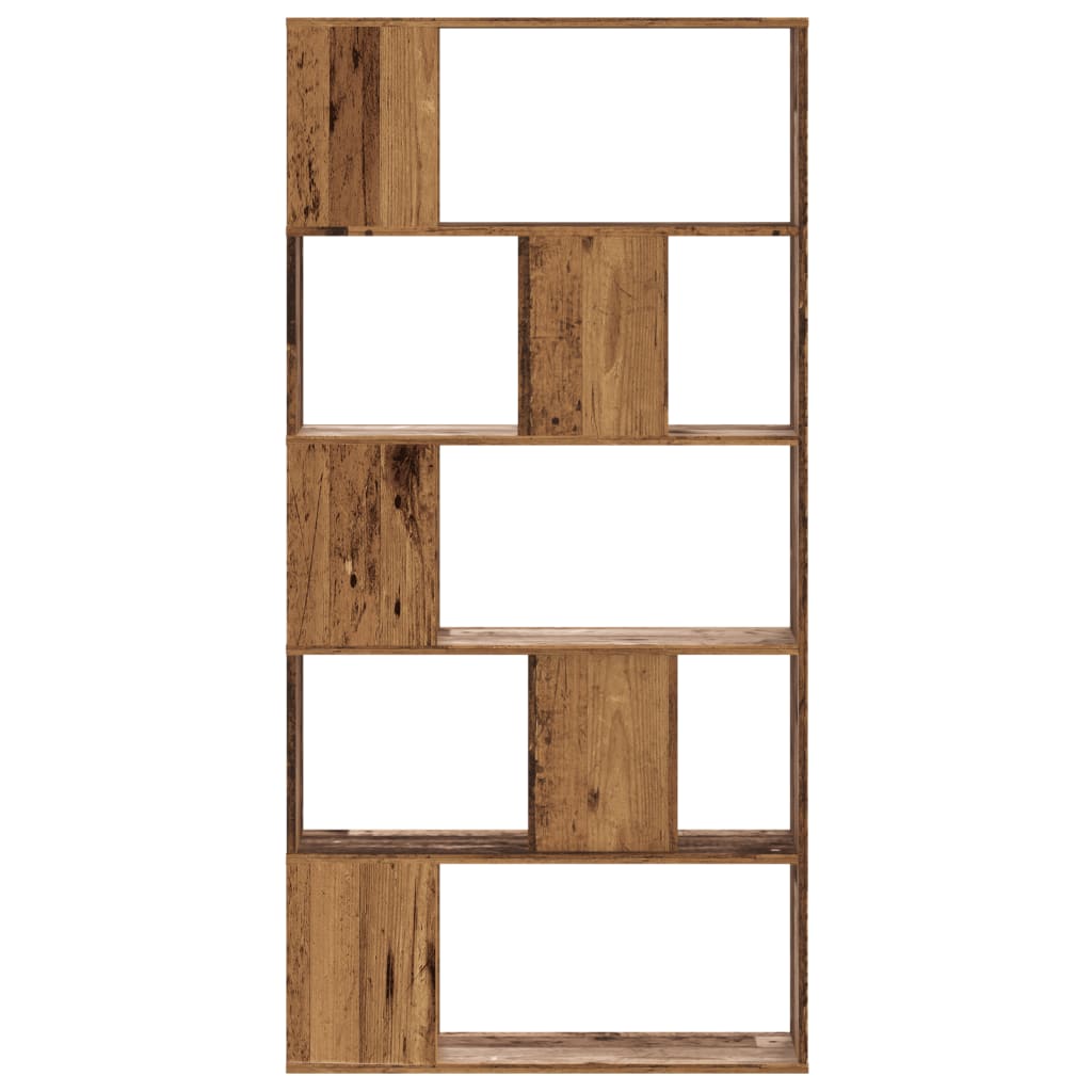 vidaXL Bücherregal 5 Böden Altholz 80,5x23,5x162,5 cm Holzwerkstoff