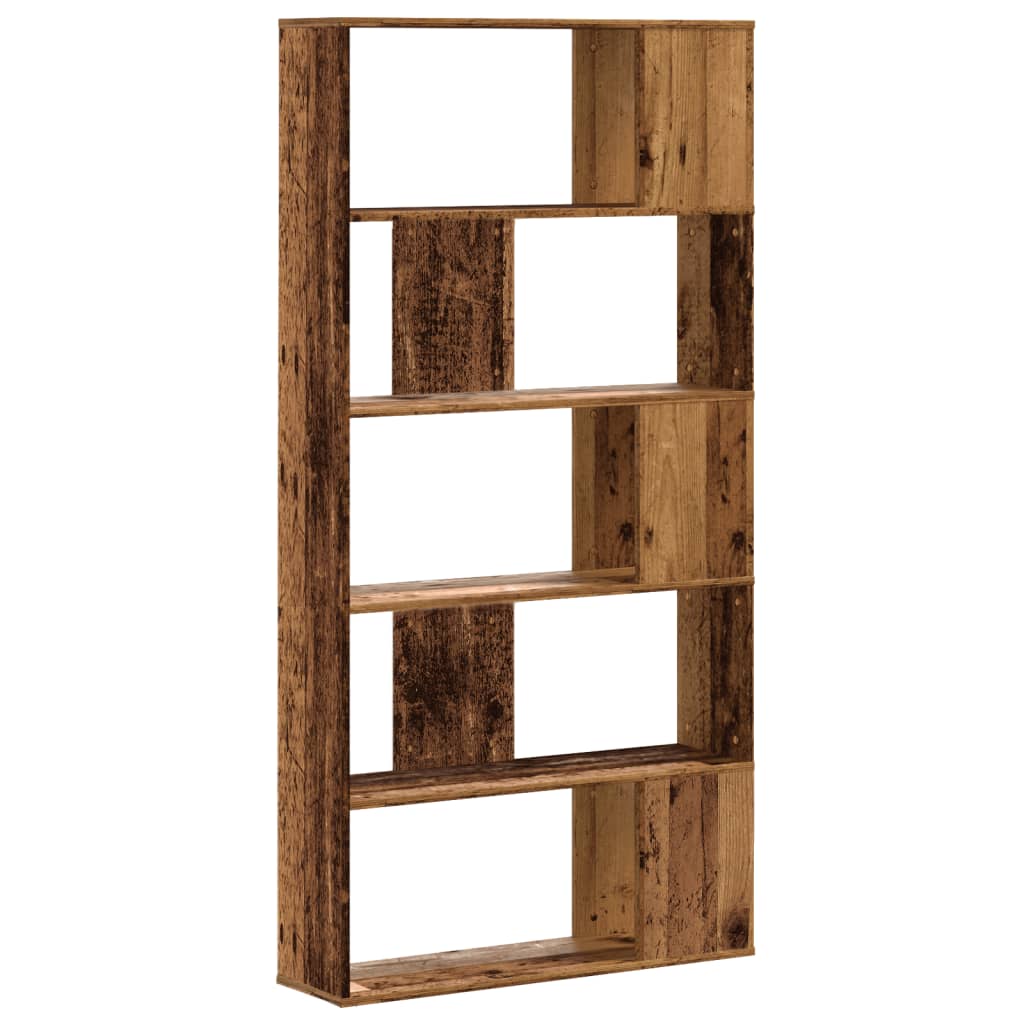vidaXL Bücherregal 5 Böden Altholz 80,5x23,5x162,5 cm Holzwerkstoff