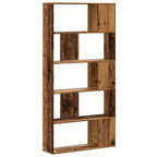 vidaXL Bücherregal 5 Böden Altholz 80,5x23,5x162,5 cm Holzwerkstoff