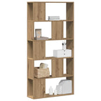 vidaXL Bücherregal 5 Böden Artisan-Eiche 80,5x23,5x162,5 Holzwerkstoff