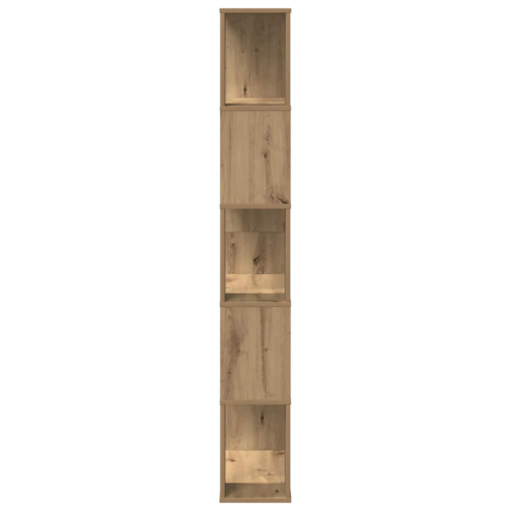 vidaXL Bücherregal 5 Böden Artisan-Eiche 80,5x23,5x162,5 Holzwerkstoff
