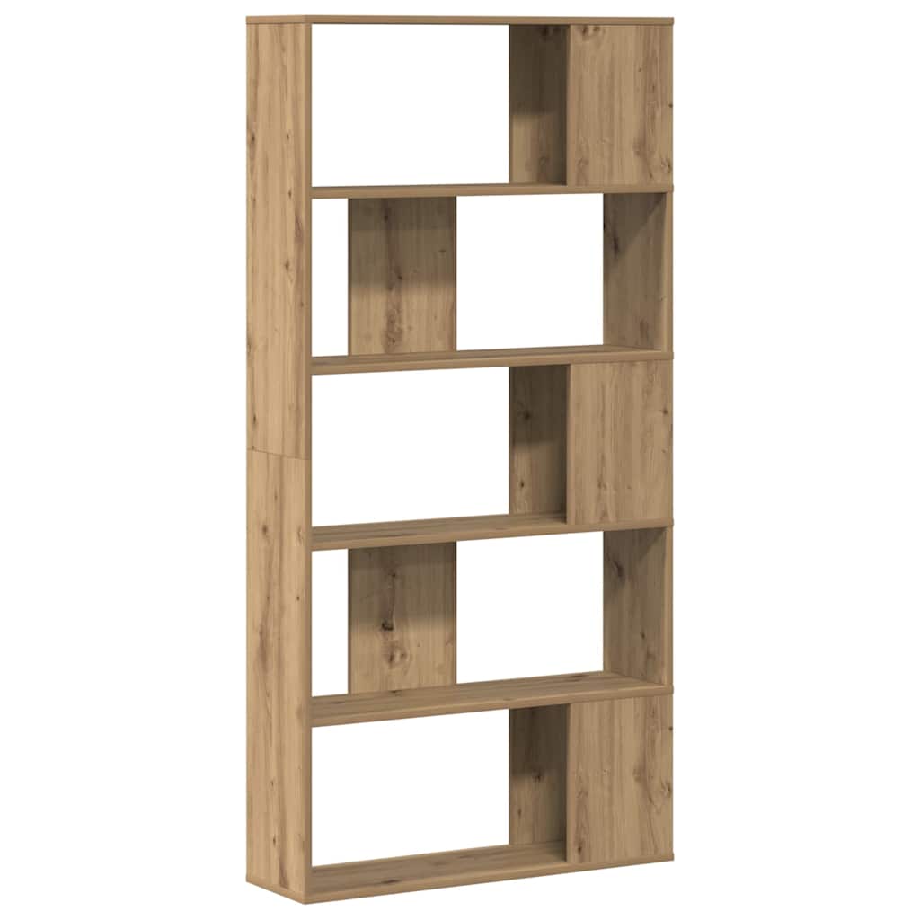 vidaXL Bücherregal 5 Böden Artisan-Eiche 80,5x23,5x162,5 Holzwerkstoff
