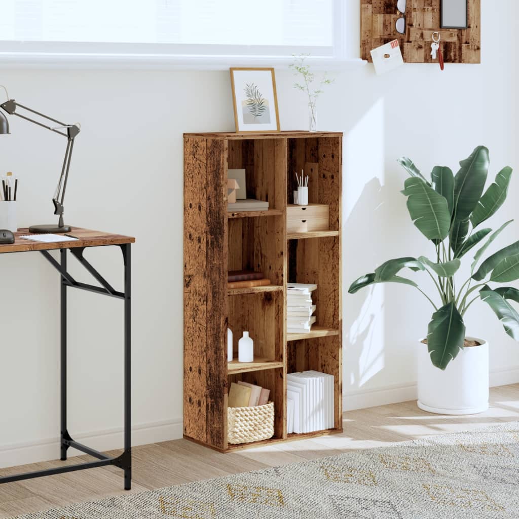 vidaXL Bücherregal Altholz-Optik 50x25x105 cm Holzwerkstoff
