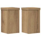 vidaXL Pflanzenständer 2 Stk. Artisan-Eiche 10x10x18 cm Holzwerkstoff
