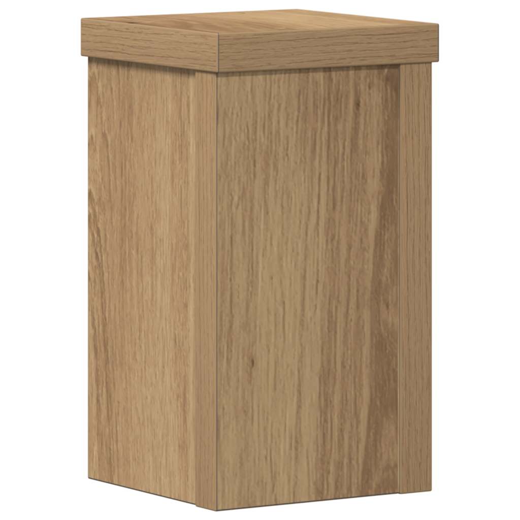 vidaXL Pflanzenständer 2 Stk. Artisan-Eiche 10x10x18 cm Holzwerkstoff