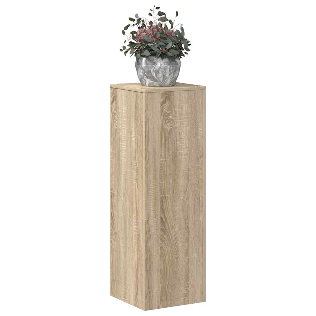 vidaXL Pflanzenständer Sonoma-Eiche 33x33x100 cm Holzwerkstoff