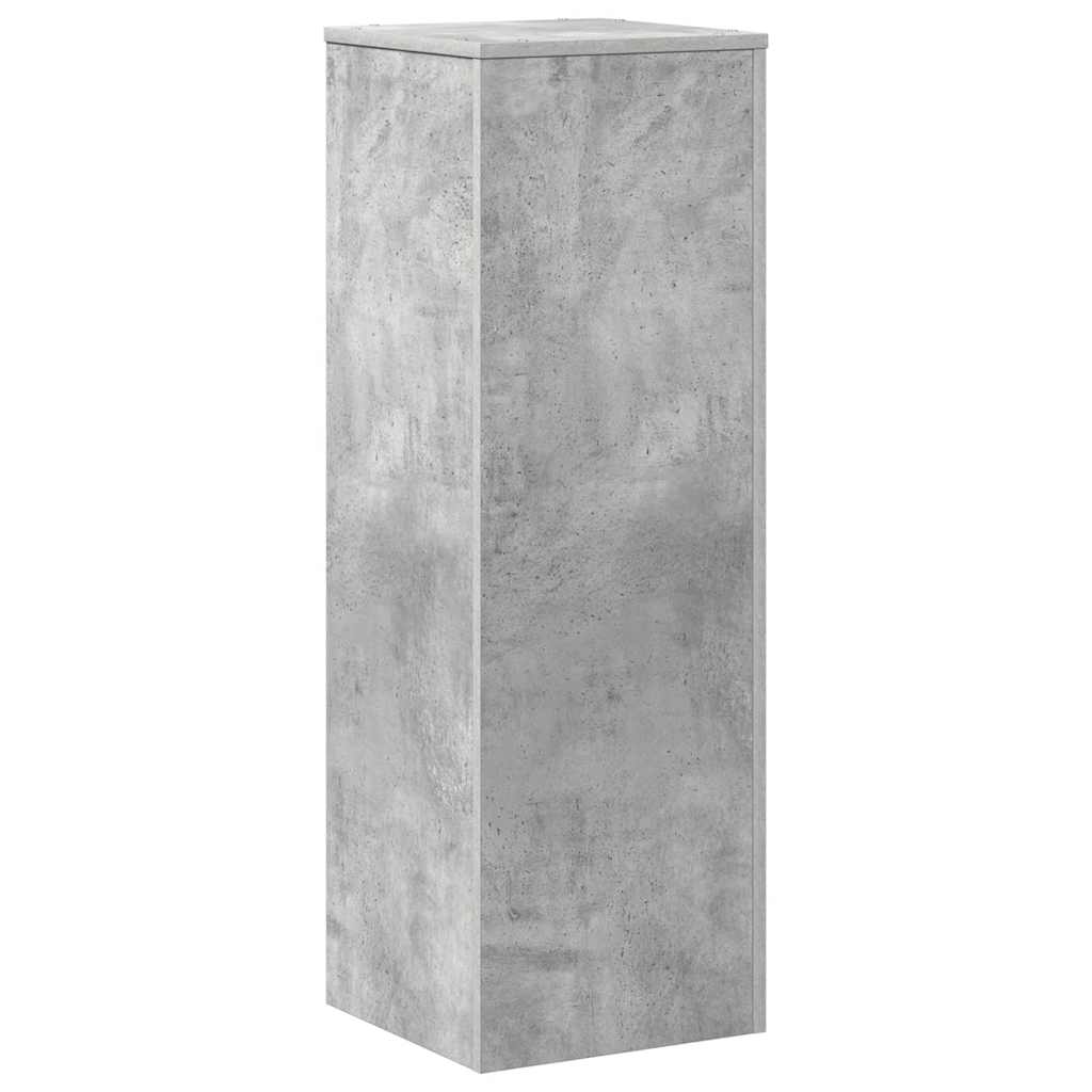 vidaXL Pflanzenständer Betongrau 33x33x100 cm Holzwerkstoff