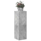 vidaXL Pflanzenständer Betongrau 33x33x100 cm Holzwerkstoff
