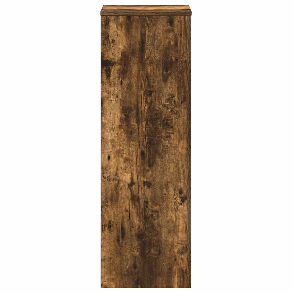 vidaXL Pflanzenständer Räuchereiche 33x33x100 cm Holzwerkstoff