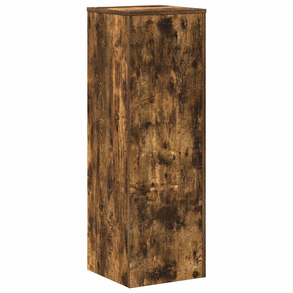 vidaXL Pflanzenständer Räuchereiche 33x33x100 cm Holzwerkstoff