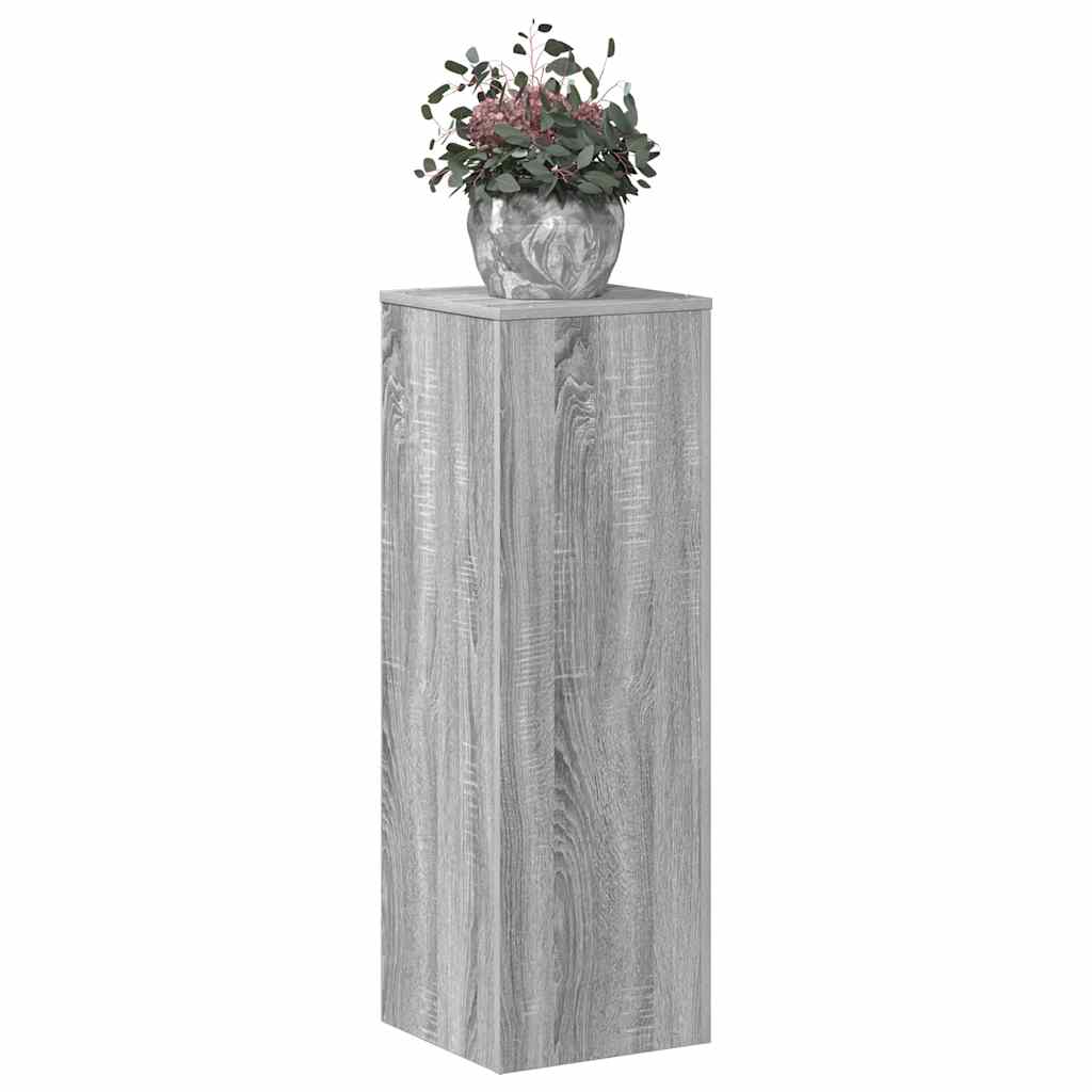 vidaXL Pflanzenständer Grau Sonoma 33x33x100 cm Holzwerkstoff