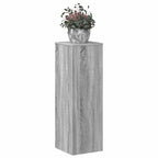 vidaXL Pflanzenständer Grau Sonoma 33x33x100 cm Holzwerkstoff