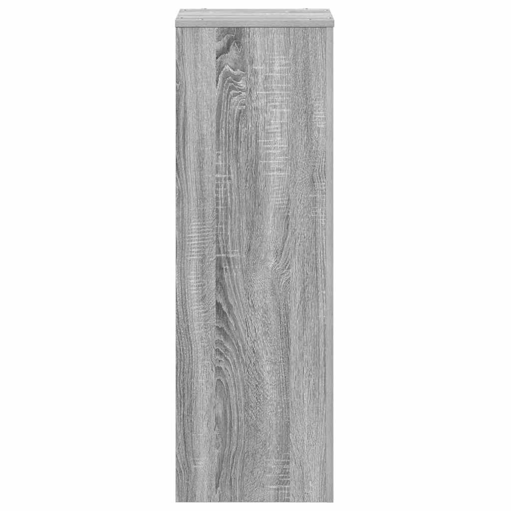 vidaXL Pflanzenständer Grau Sonoma 33x33x100 cm Holzwerkstoff