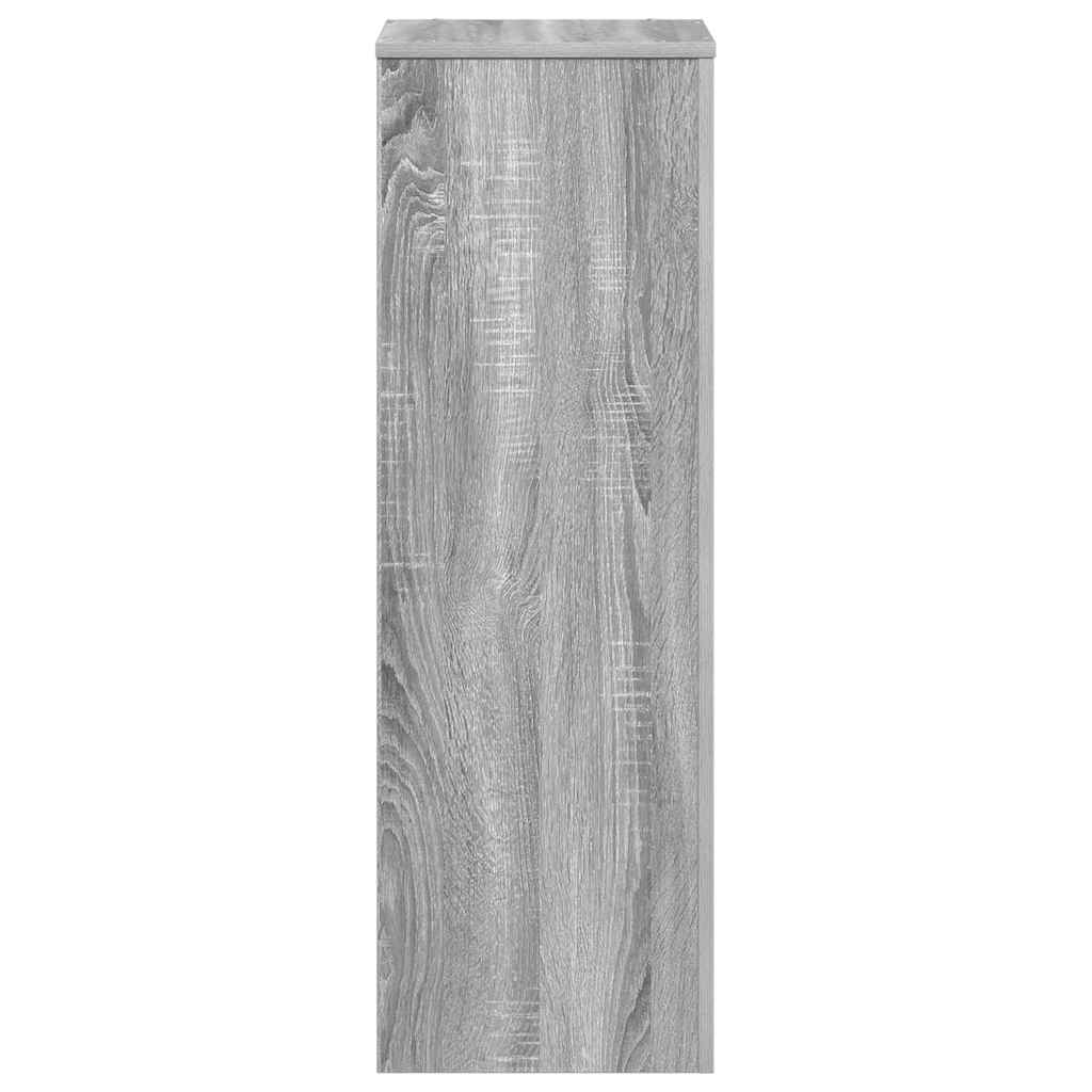 vidaXL Pflanzenständer Grau Sonoma 33x33x100 cm Holzwerkstoff