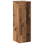 vidaXL Pflanzenständer Altholz-Optik 33x33x100 cm Holzwerkstoff