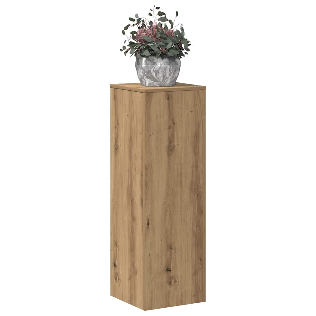vidaXL Pflanzenständer Artisan-Eiche 33x33x100 cm Holzwerkstoff