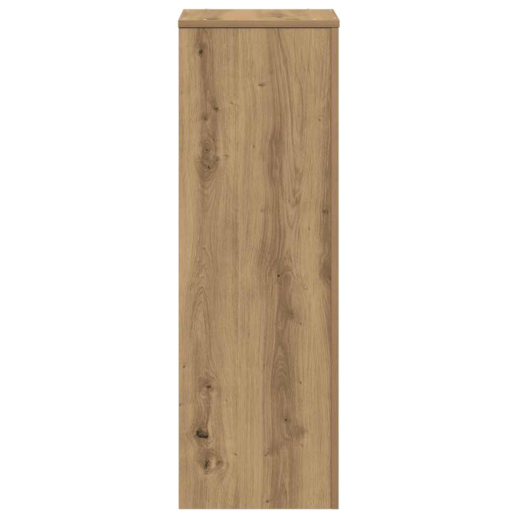 vidaXL Pflanzenständer Artisan-Eiche 33x33x100 cm Holzwerkstoff