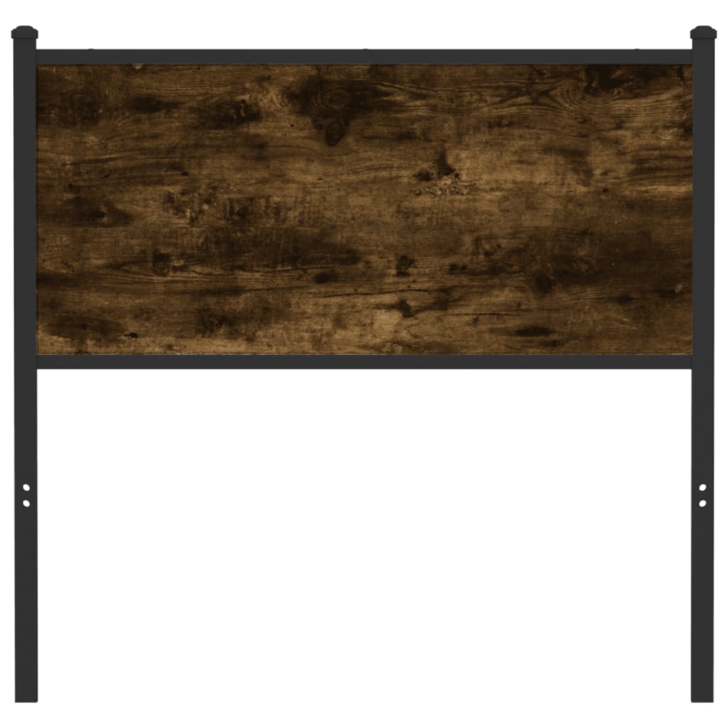 vidaXL Ersatz-Kopfteil Räuchereiche 75 cm Holzwerkstoff und Stahl
