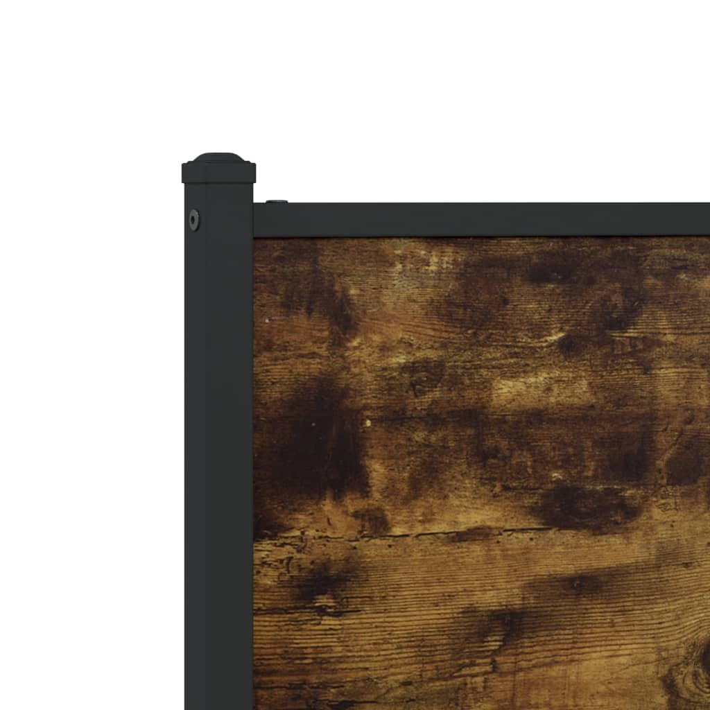 vidaXL Ersatz-Kopfteil Räuchereiche 75 cm Holzwerkstoff und Stahl