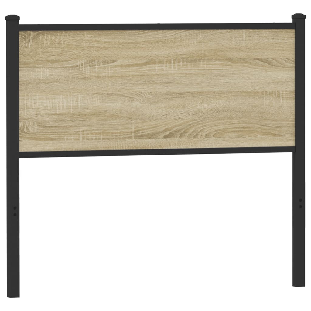 vidaXL Ersatz-Kopfteil Sonoma-Eiche 107 cm Holzwerkstoff und Stahl