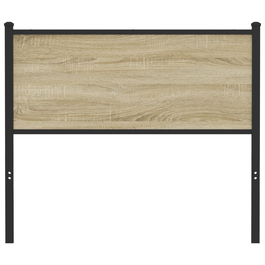 vidaXL Ersatz-Kopfteil Sonoma-Eiche 107 cm Holzwerkstoff und Stahl