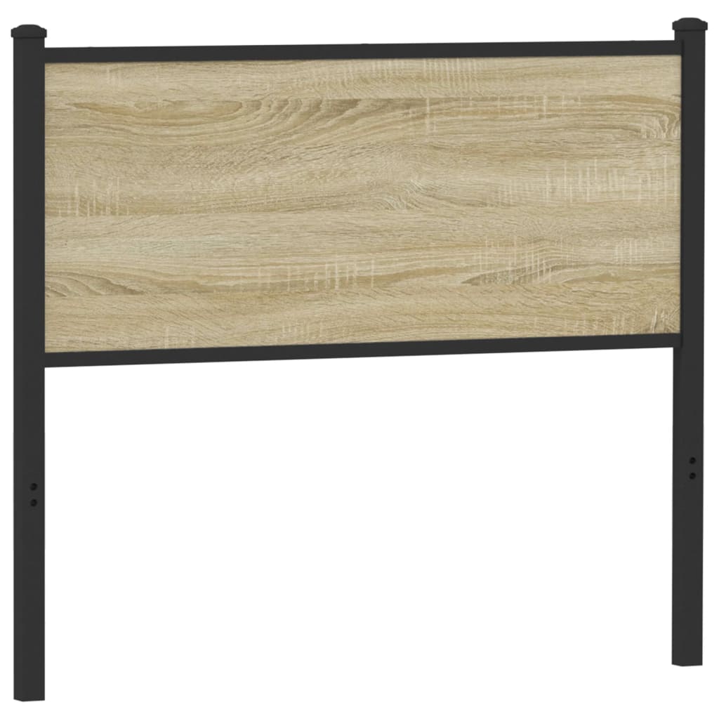 vidaXL Ersatz-Kopfteil Sonoma-Eiche 107 cm Holzwerkstoff und Stahl