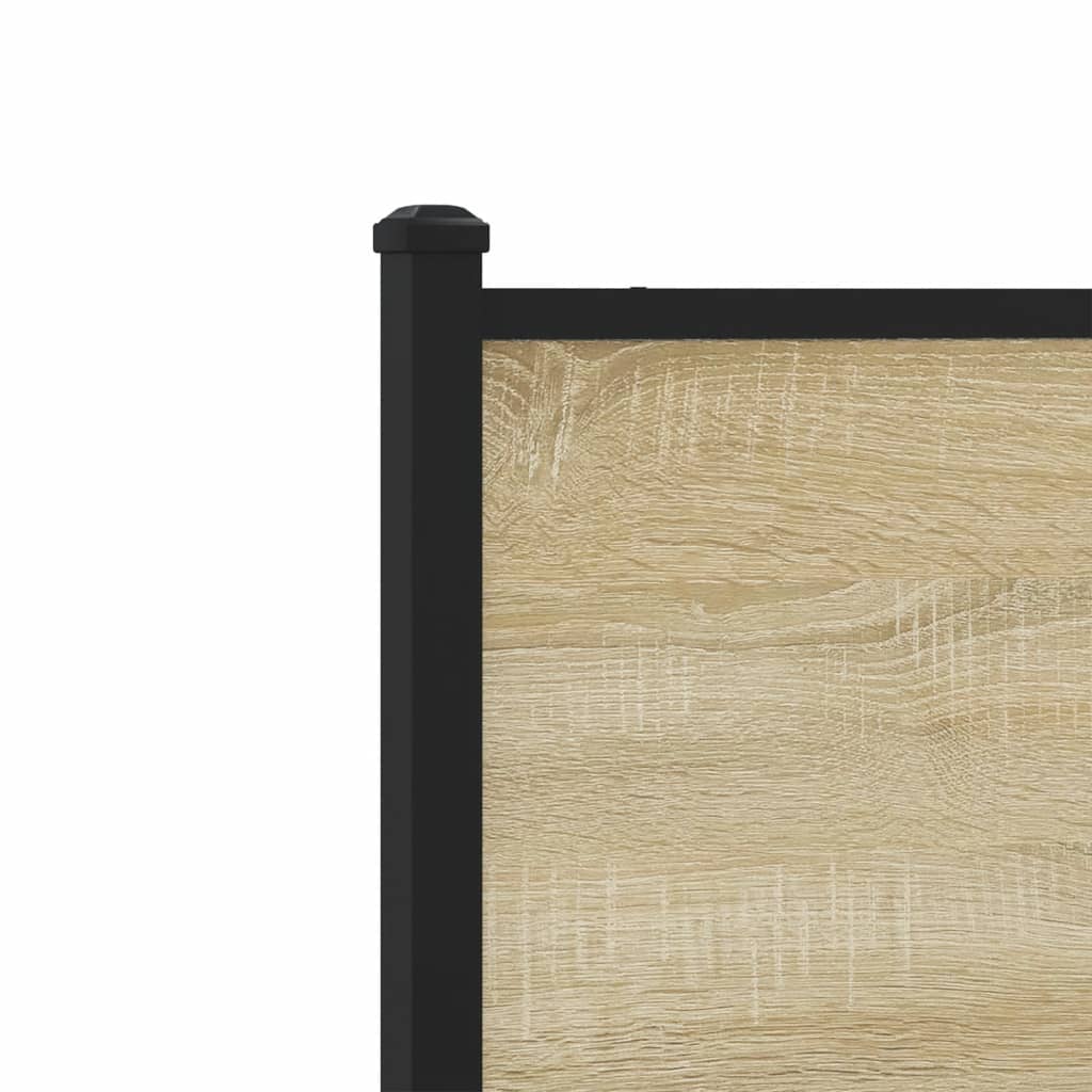 vidaXL Ersatz-Kopfteil Sonoma-Eiche 107 cm Holzwerkstoff und Stahl
