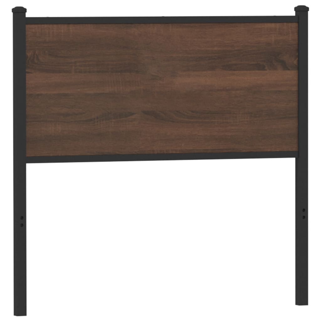 vidaXL Ersatz-Kopfteil Braun Eichen-Optik 75 cm Holzwerkstoff und Stahl