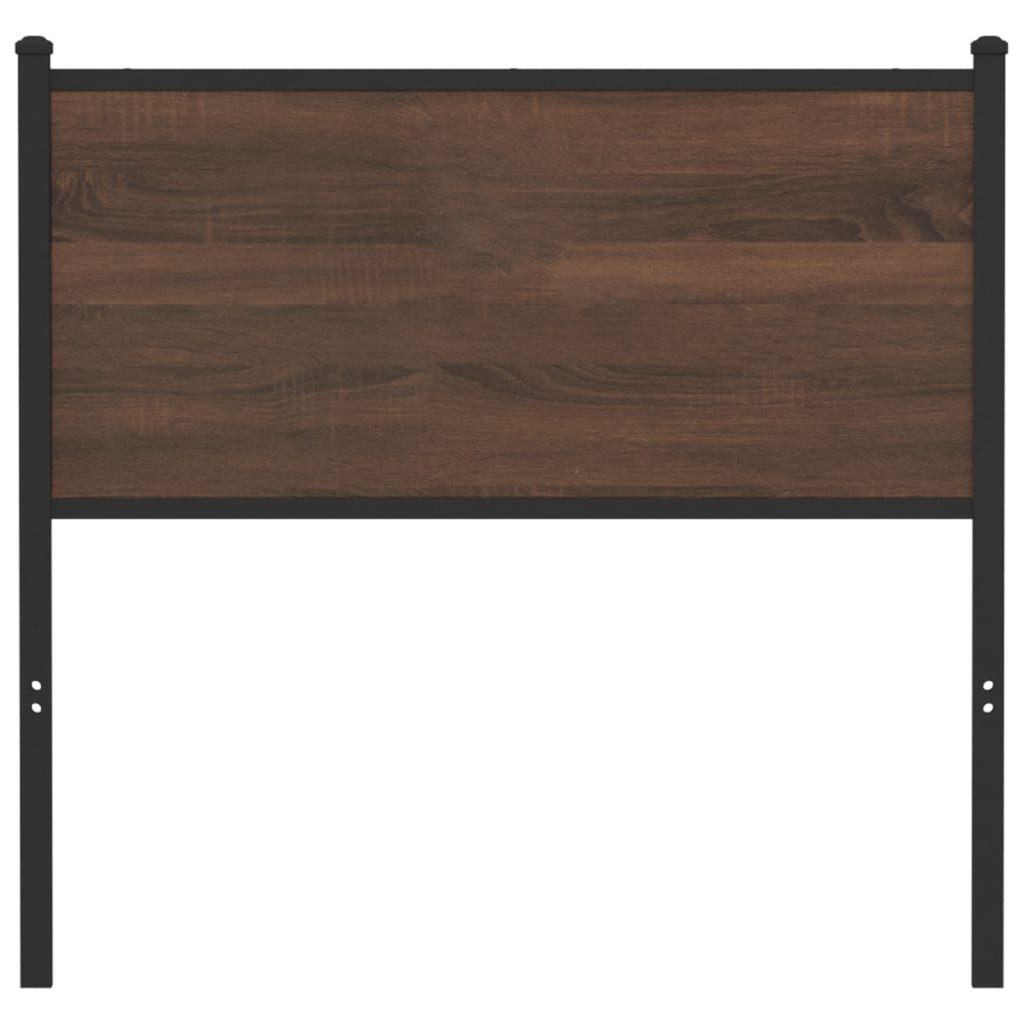vidaXL Ersatz-Kopfteil Braun Eichen-Optik 75 cm Holzwerkstoff und Stahl