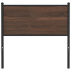 vidaXL Ersatz-Kopfteil Braun Eichen-Optik 75 cm Holzwerkstoff und Stahl