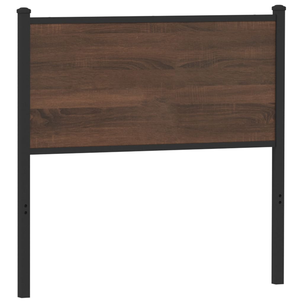 vidaXL Ersatz-Kopfteil Braun Eichen-Optik 75 cm Holzwerkstoff und Stahl