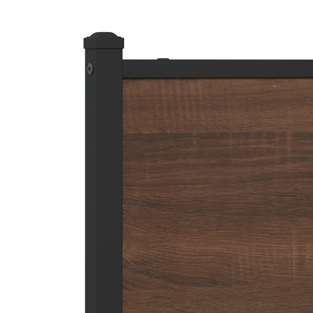 vidaXL Ersatz-Kopfteil Braun Eichen-Optik 75 cm Holzwerkstoff und Stahl
