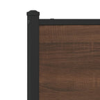 vidaXL Ersatz-Kopfteil Braun Eichen-Optik 75 cm Holzwerkstoff und Stahl