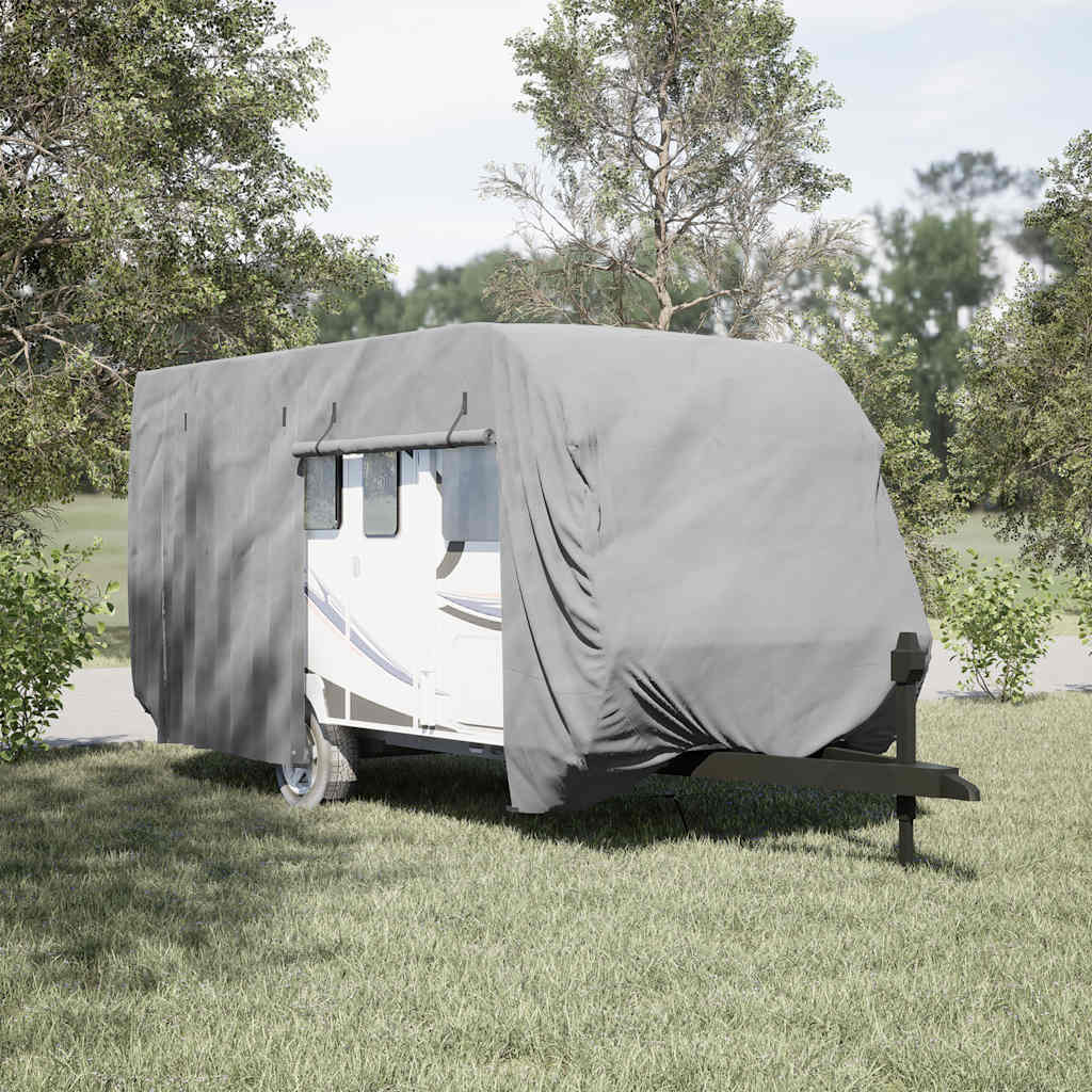 vidaXL Schutzhülle für Wohnwagen Grau 460x250x220 cm Vliesstoff