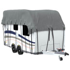 vidaXL Dachplane für Wohnwagen Grau 500x300 cm Vliesstoff