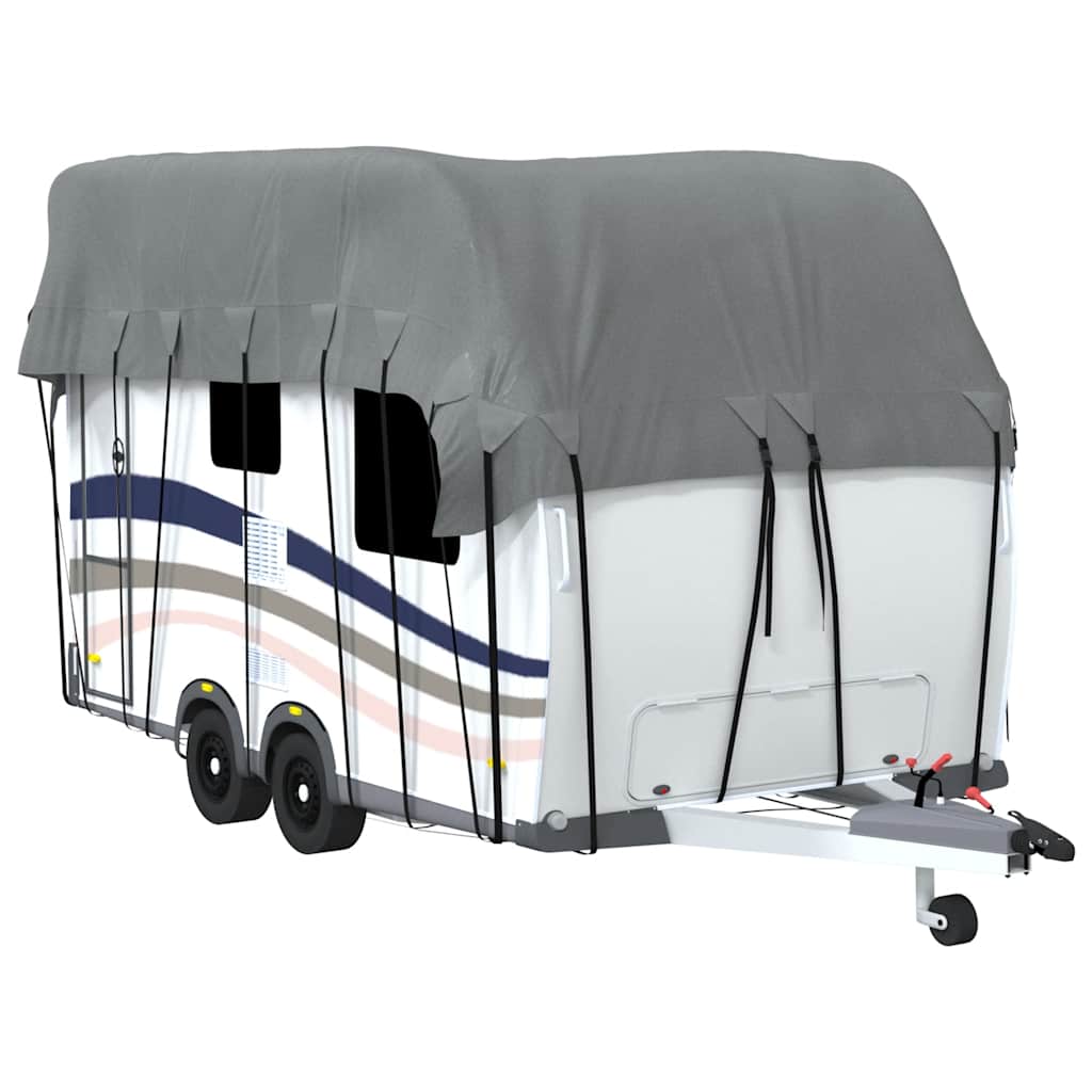 vidaXL Dachplane für Wohnwagen Grau 500x300 cm Vliesstoff