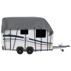 vidaXL Dachplane für Wohnwagen Grau 500x300 cm Vliesstoff