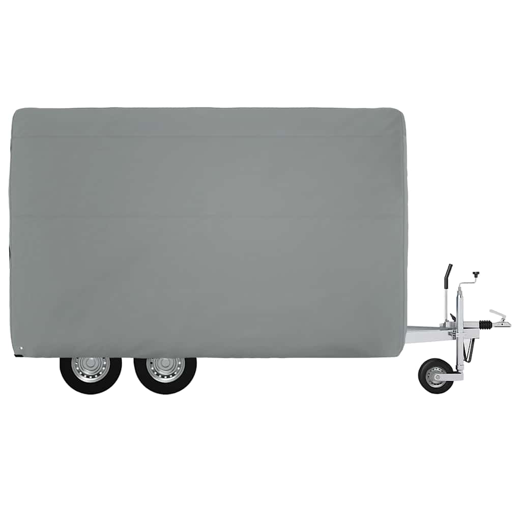 vidaXL Schutzhülle für Pferdeanhänger Grau 376x168x240 cm Vliesstoff