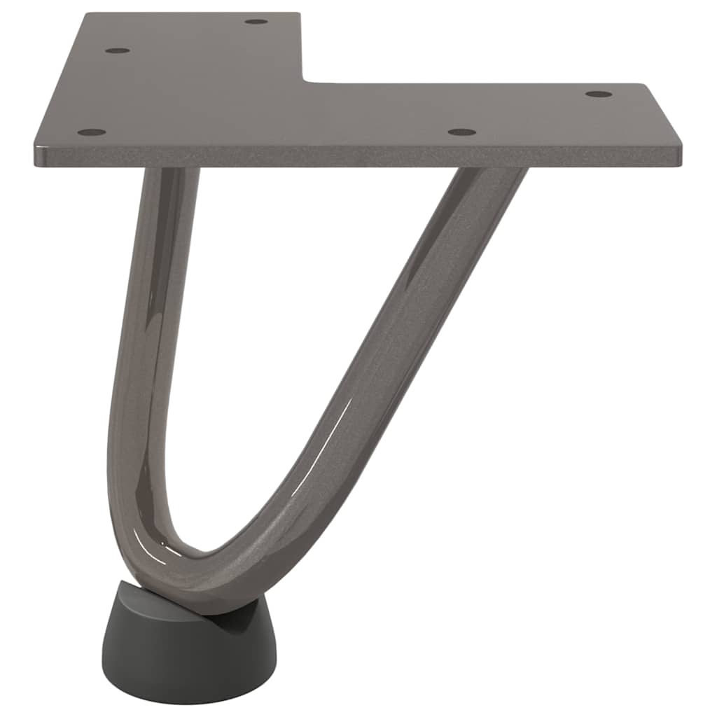 vidaXL Haarnadelbeine für Couchtisch 4 Stk. Naturstahl 10 cm Massivstahl
