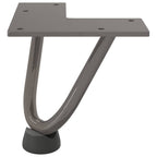 vidaXL Haarnadelbeine für Couchtisch 4 Stk. Naturstahl 10 cm Massivstahl